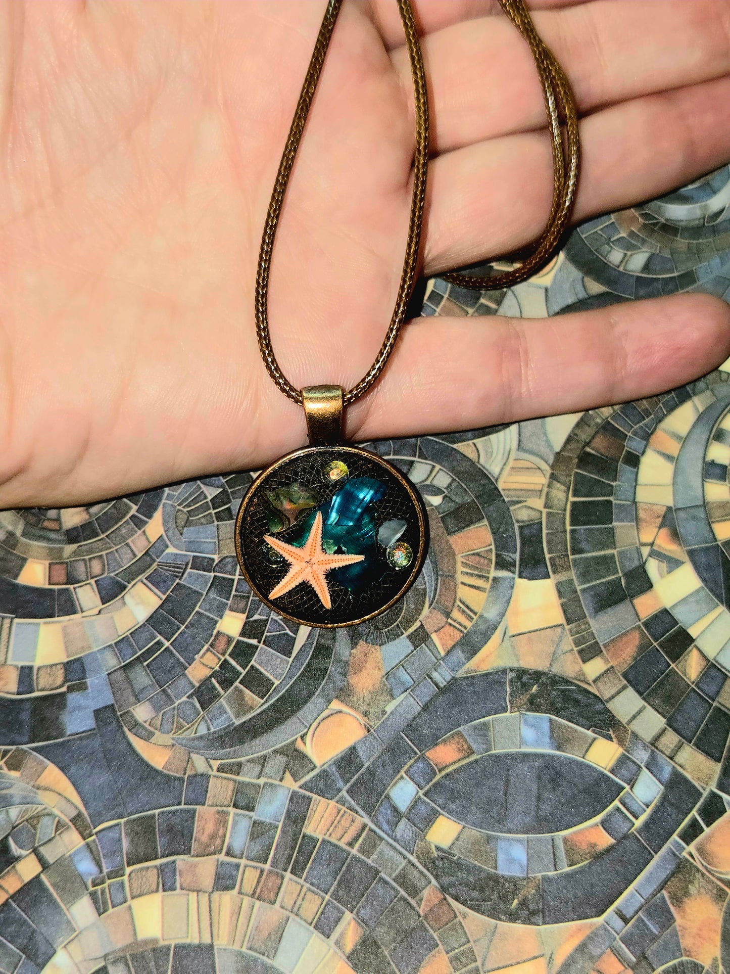 Coastal Starfish Necklace – Beach Charm Jewelry, Ocean Inspired Pendant