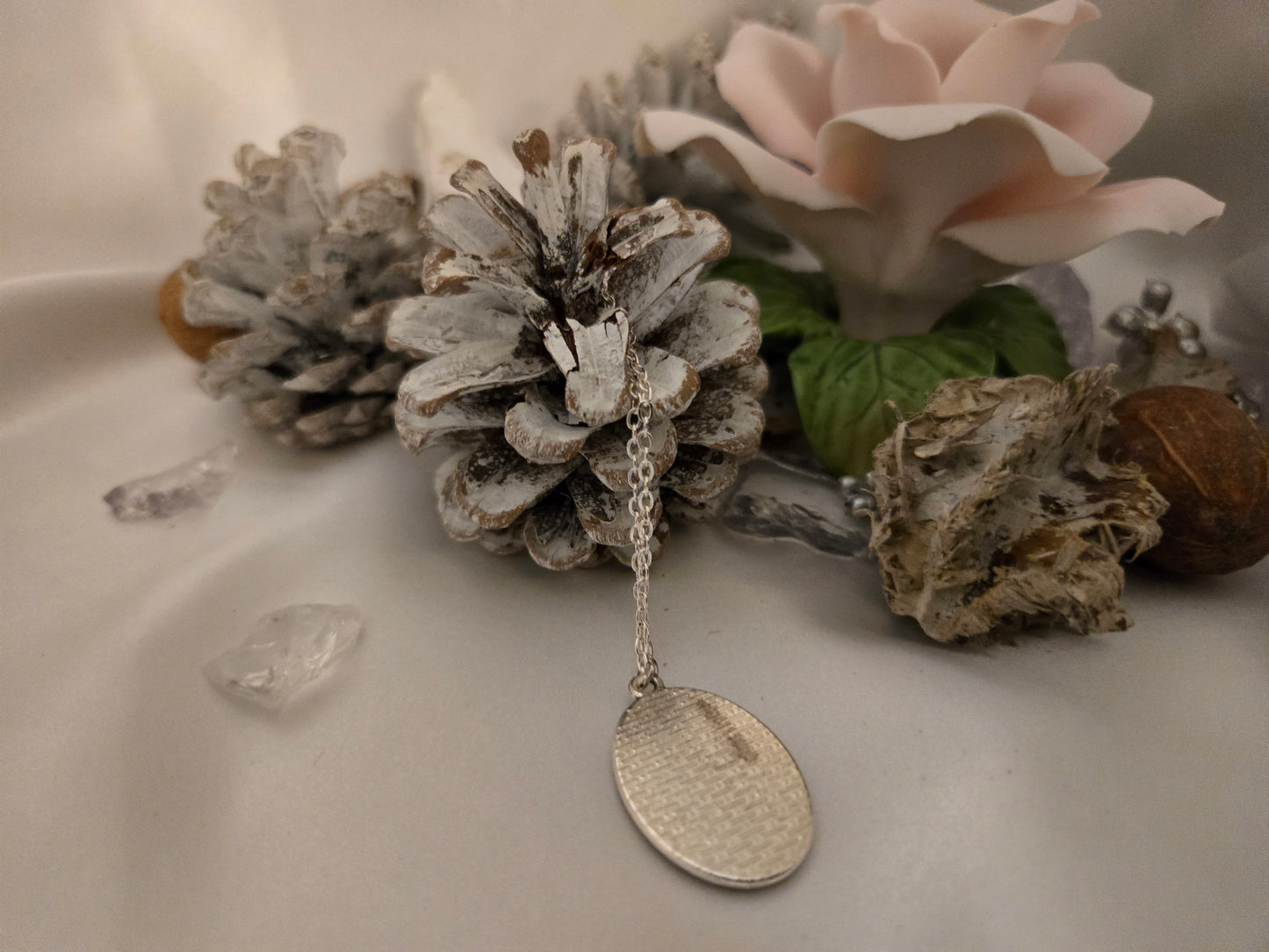 Pressed Flower Necklace | Real Dried Flowers in Resin Pendant | Nature-Inspired Jewelry