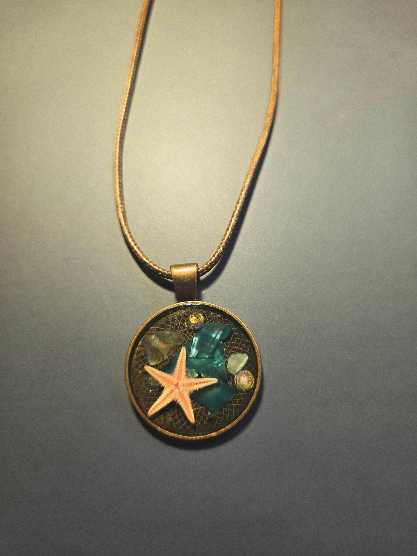 Coastal Starfish Necklace – Beach Charm Jewelry, Ocean Inspired Pendant