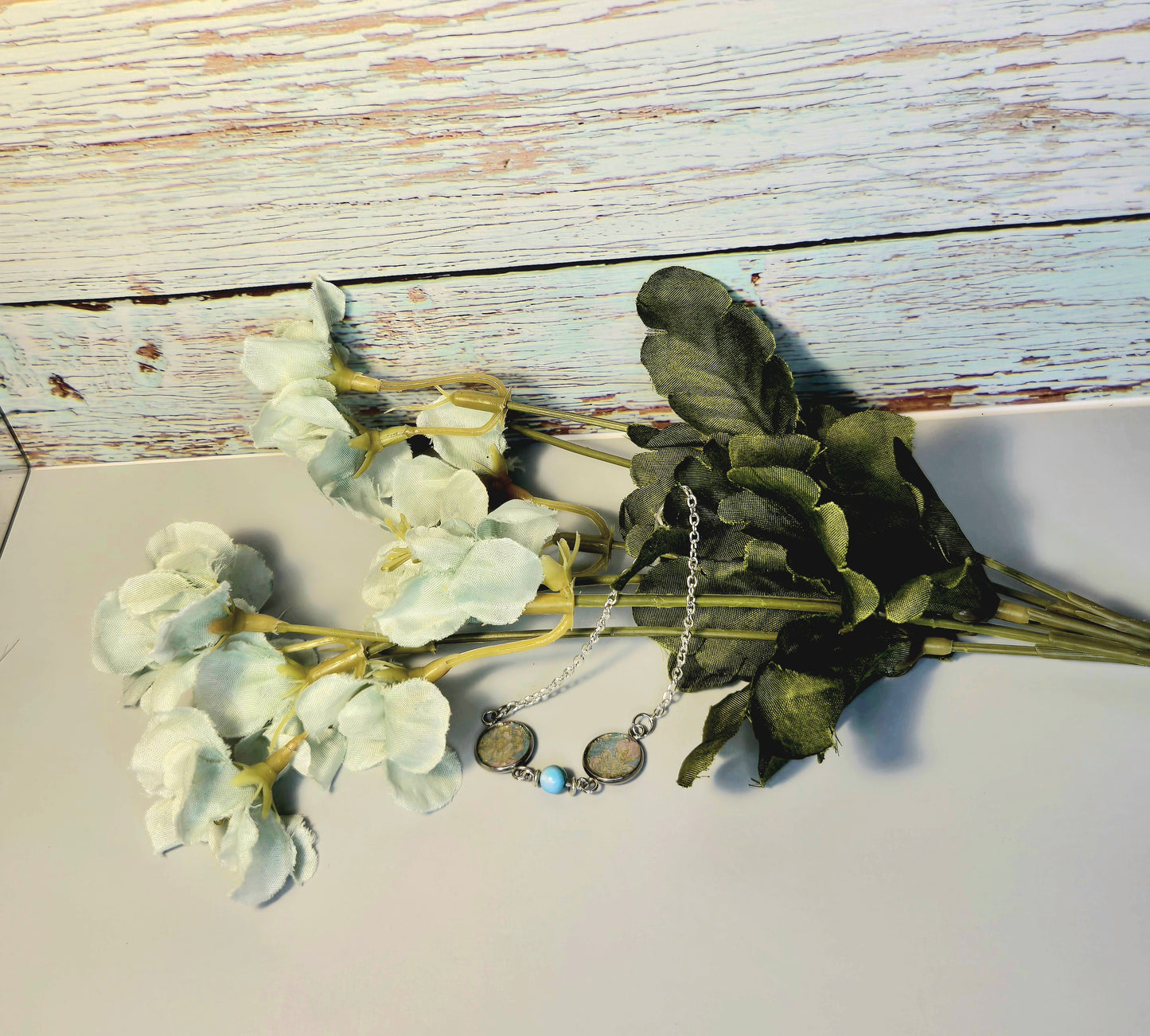 Handmade Boho Chic Floral Art Bracelet