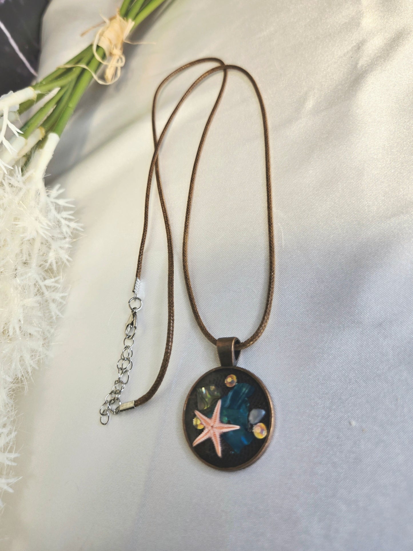 Coastal Starfish Necklace – Beach Charm Jewelry, Ocean Inspired Pendant