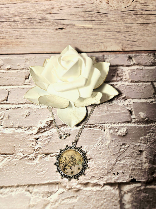 Botanical Floral Pendant