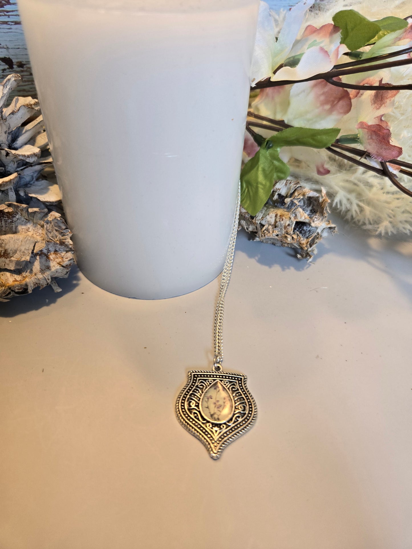 Vintage Boho Shield Pendant
