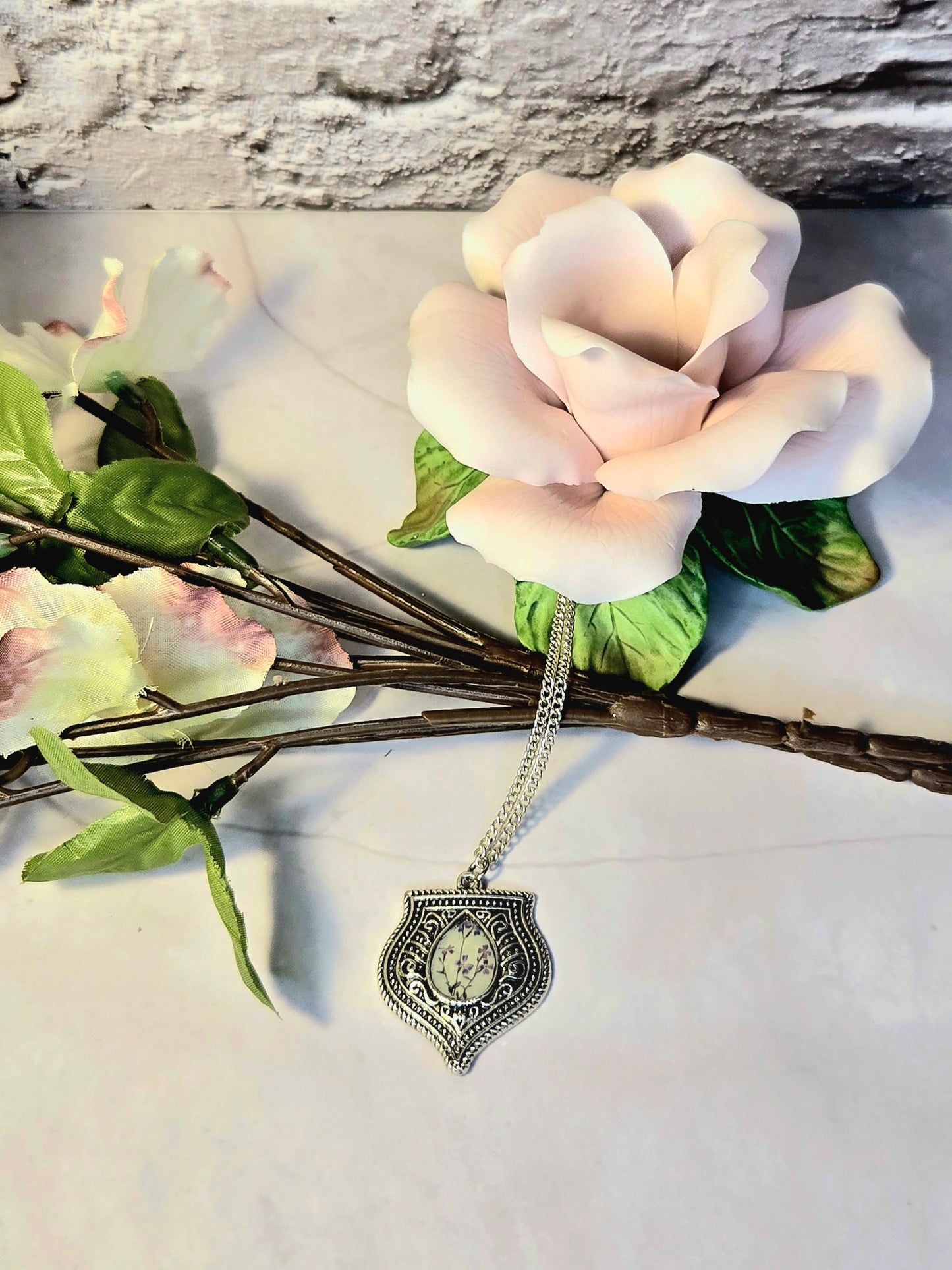 Vintage Boho Shield Pendant