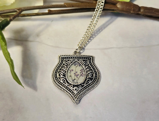 Vintage Boho Shield Pendant