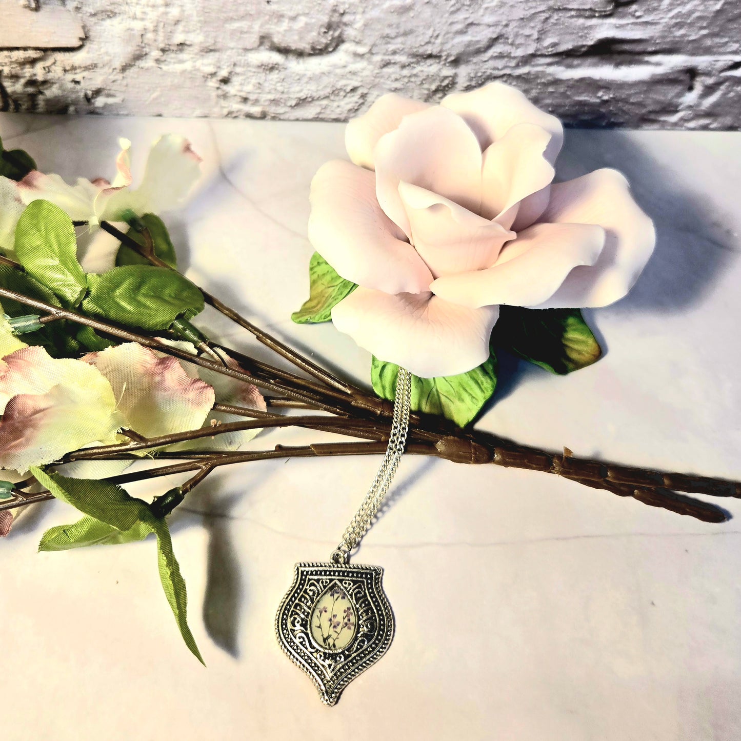 Vintage Boho Shield Pendant