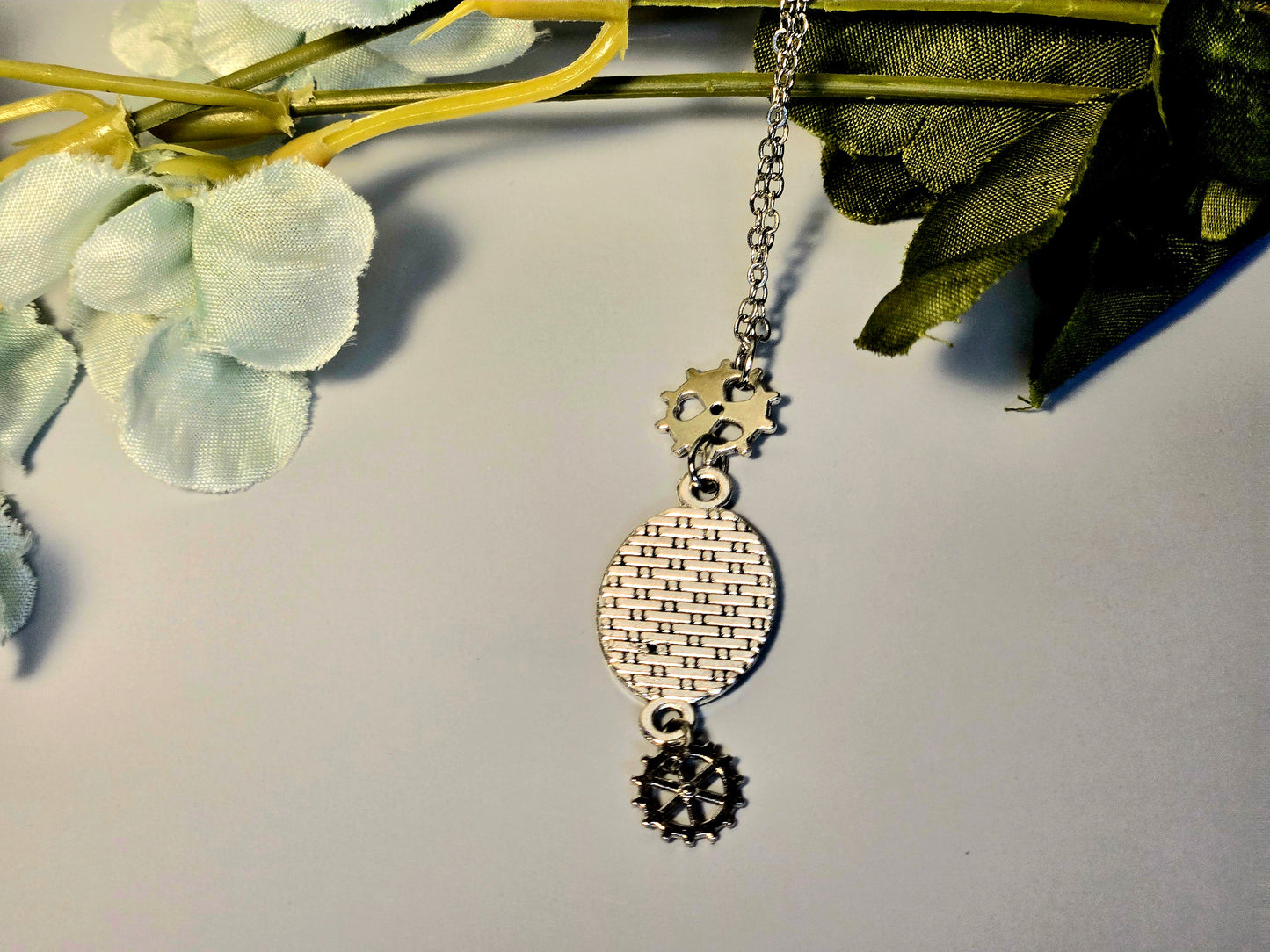 Steampunk Clockwork Pendant Necklace: Gothic Gear Charm Jewelry