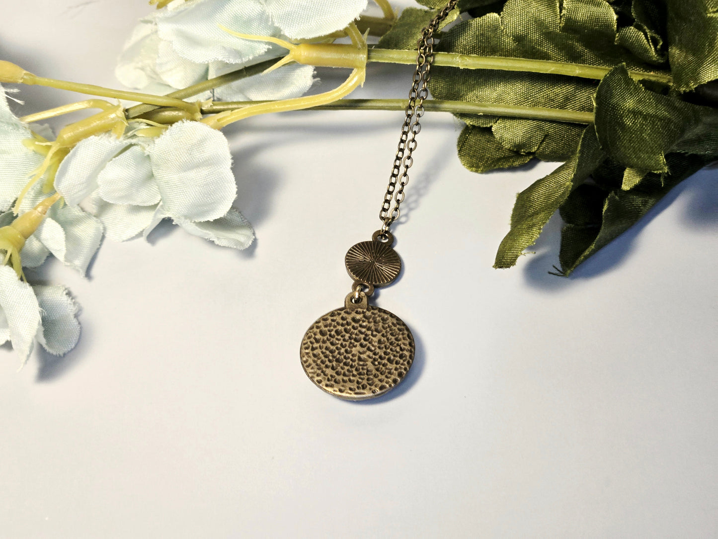 Steampunk Gear Pendant Necklace: Bronze & Silver Clockwork Jewelry