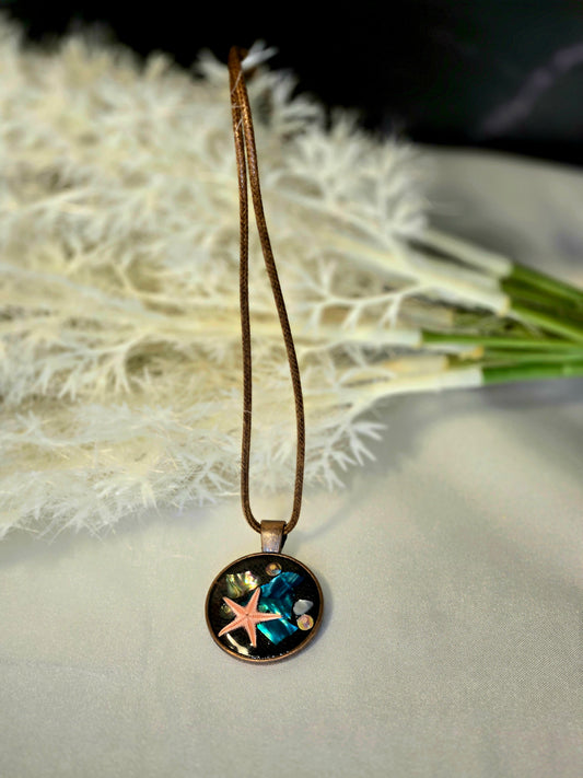 Coastal Starfish Necklace – Beach Charm Jewelry, Ocean Inspired Pendant