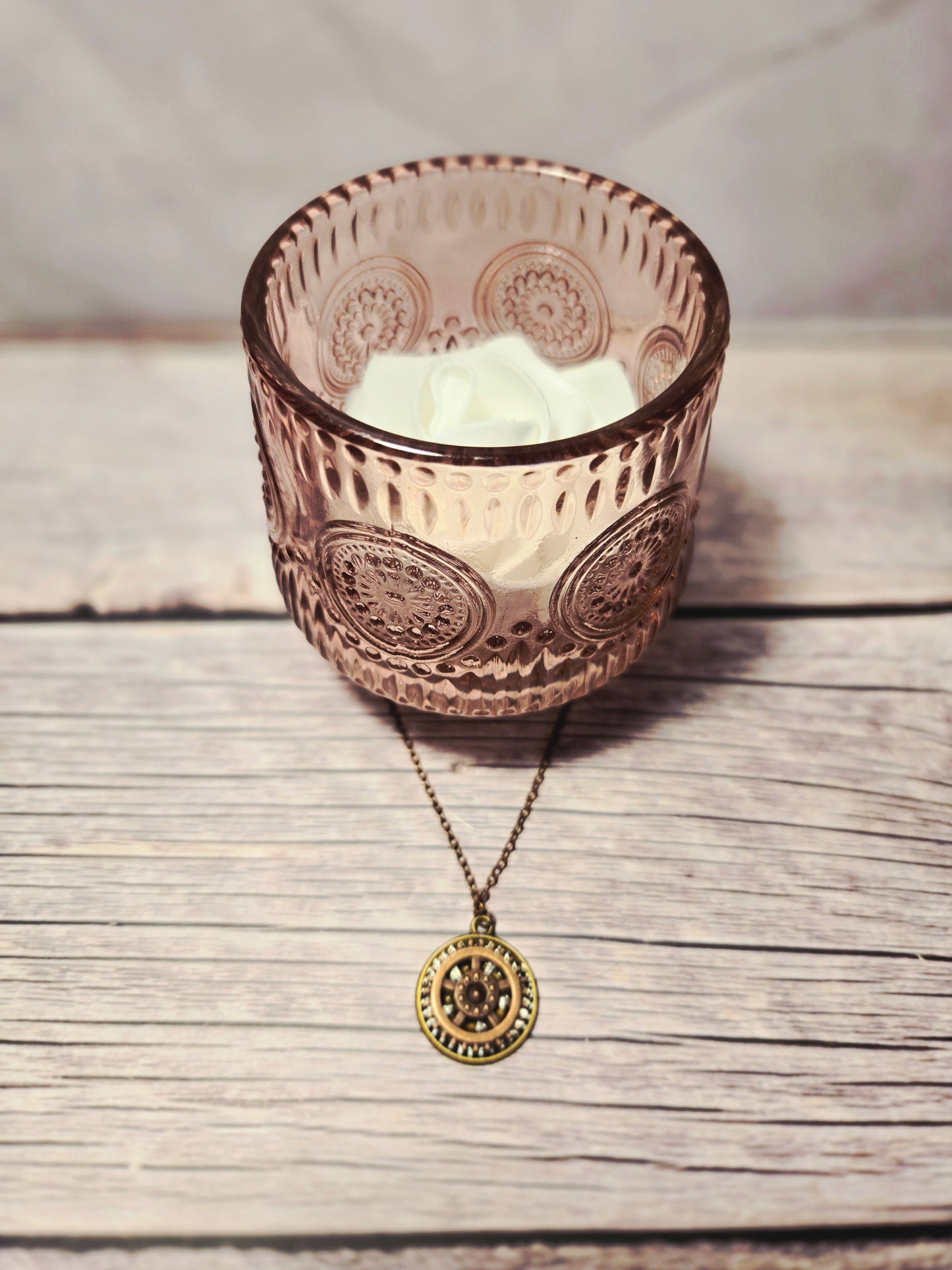 Steampunk Gear Pendant Necklace – Vintage Industrial Copper Chain Jewelry