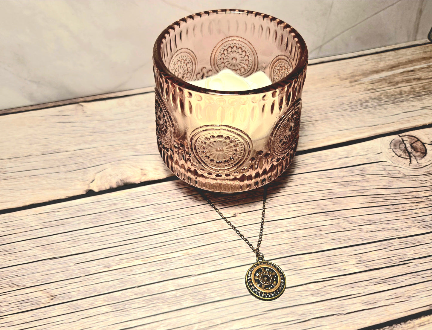 Steampunk Gear Pendant Necklace – Vintage Industrial Copper Chain Jewelry