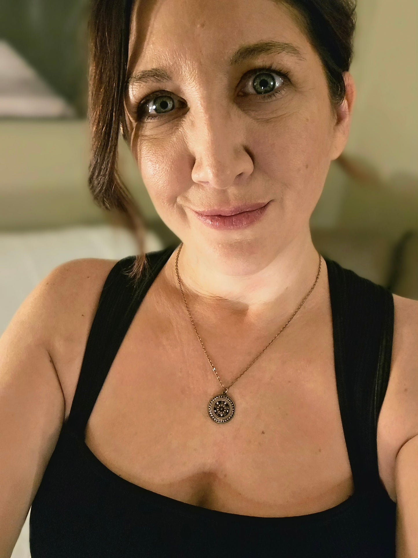 Steampunk Gear Pendant Necklace – Vintage Industrial Copper Chain Jewelry