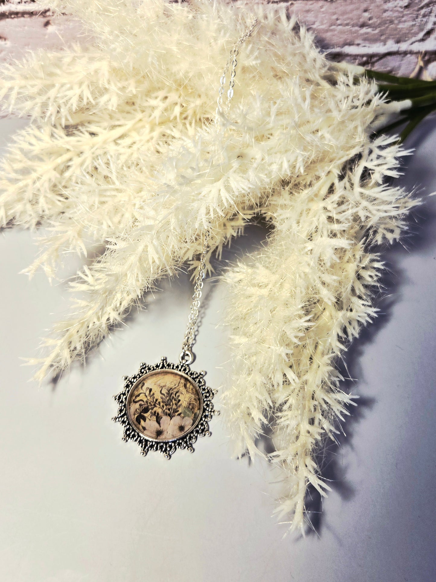 Botanical Floral Pendant