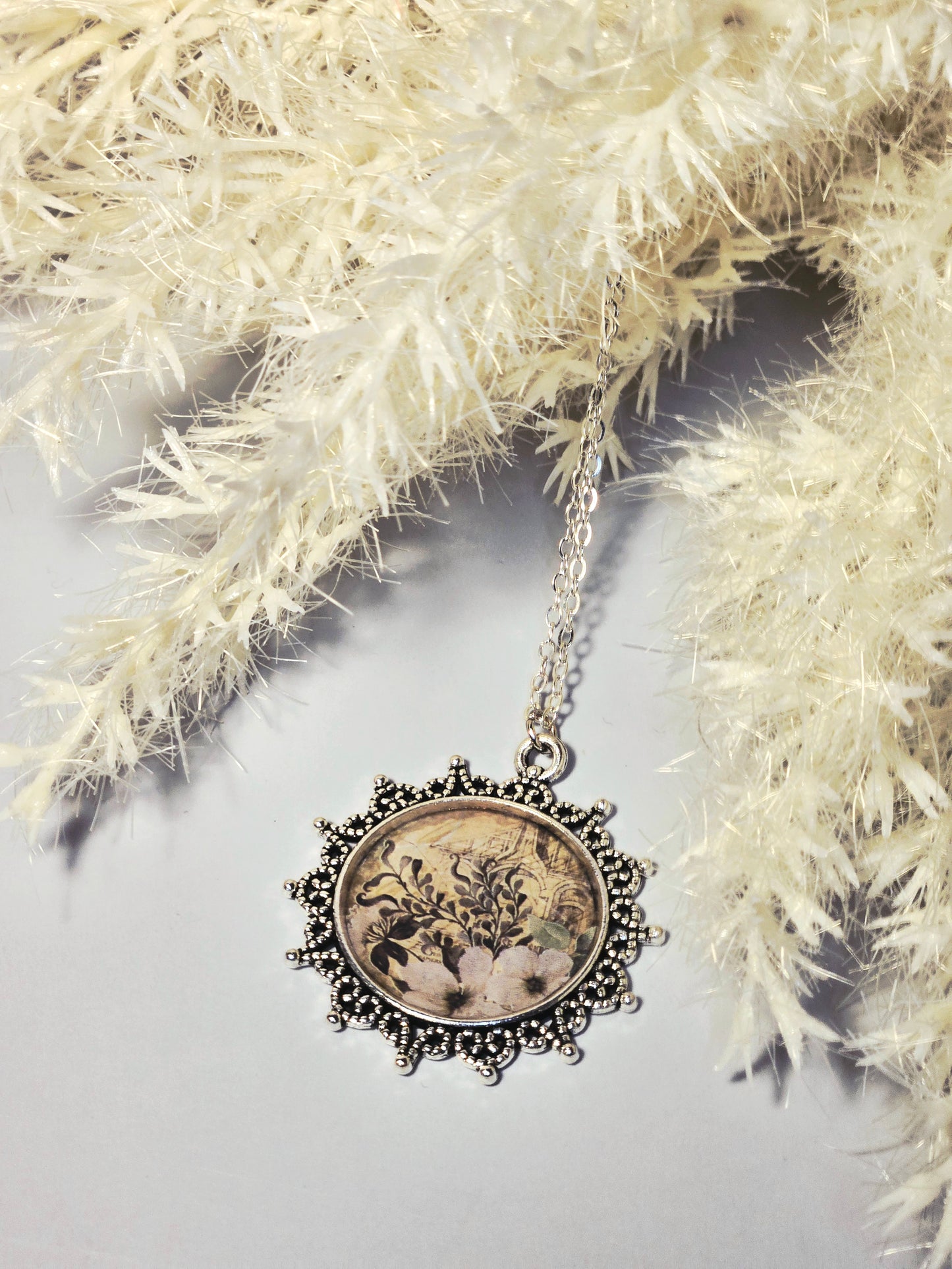 Botanical Floral Pendant