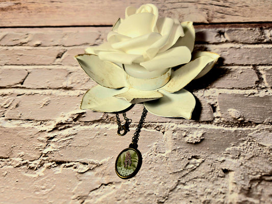 Lavender Botanical Pendant Necklace